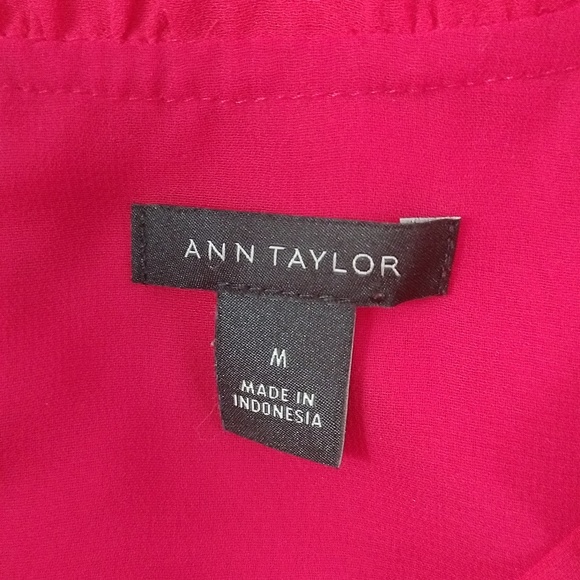 Ann Taylor Ruffle Sleeve Mock Neck Top - Picture 3 of 12